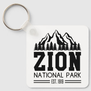 Zion National Park Utah USA Outdoors Hiking Key Ring