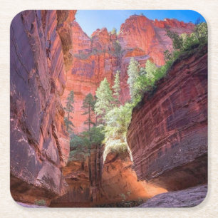 Zion National Park, Utah, USA Square Paper Coaster