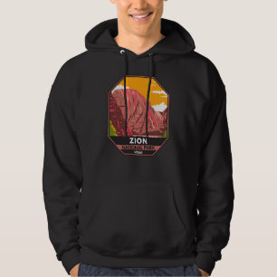 Zion National Park Utah Vintage  Hoodie