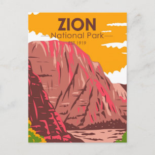 Zion National Park Utah Vintage Postcard