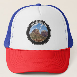 Zion National Park Utah Vintage Retro Zion Canyon Trucker Hat