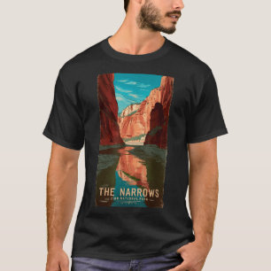 Zion national park utah vintage the narrows T-Shirt