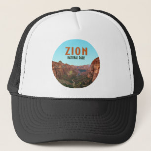 Zion National Park Utah Vintage Trucker Hat