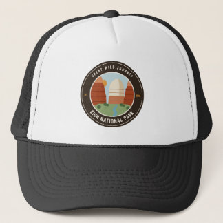 Zion National Park Vintage Badge Trucker Hat