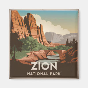 Zion National Park vintage Magnet