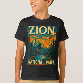 Zion national park vintage travel outdoor T-Shirt