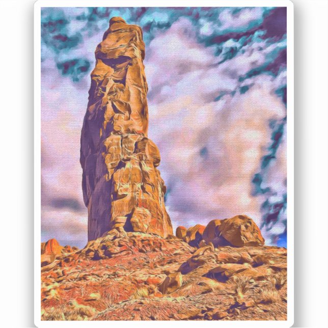 Zion National Park Vinyl Sticker (Front)