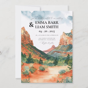 Zion National Park Wedding Invitation