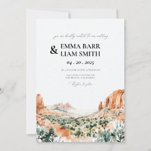 ZION National Park Wedding Invitation