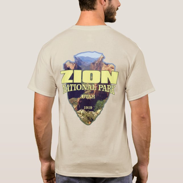 Zion NP (arrowhead) T-Shirt (Back)