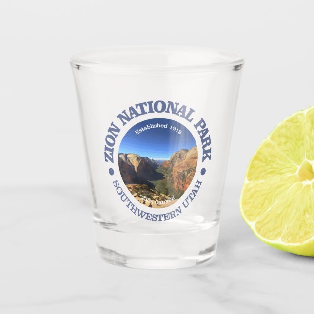 Zion NP Shot Glass (Front)