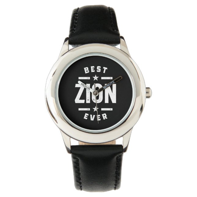 Zion Personalised Name Birthday Gift Watch (Front)