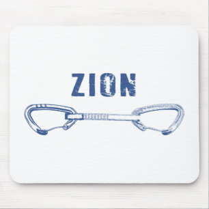 Zion Rock Climbing Quickdraw Mouse Mat