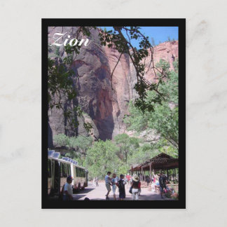 Zion shuttle postcard