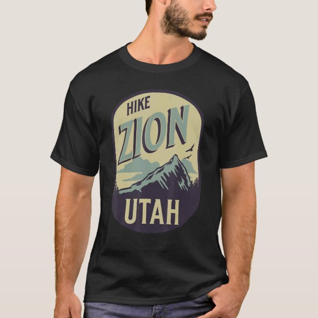 Zion Utah Hike Mountain Outdoors T-Shirt (Front)
