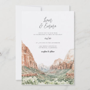 Zion Wedding Invitation