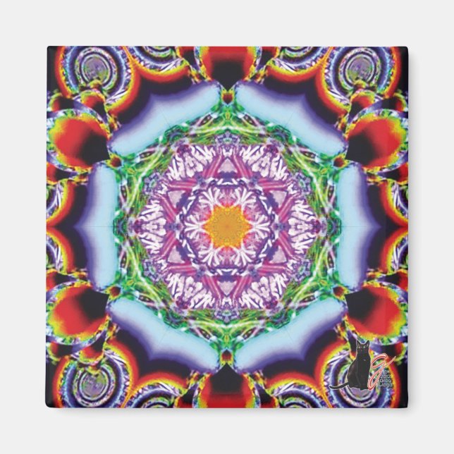 Zionesque Kaleidoscope Magnet (Front)