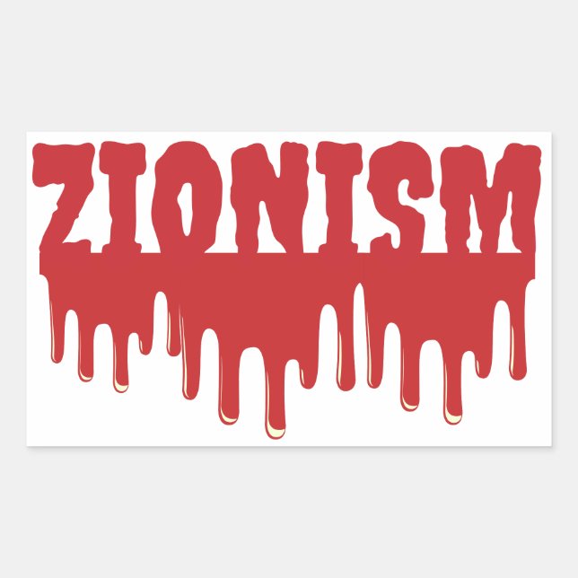 Zionism  rectangular sticker (Front)