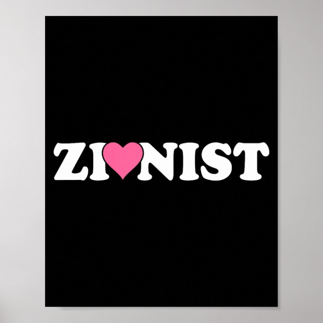 Zionist Funny Valentine Day Retro Love Meme Family Poster (Front)