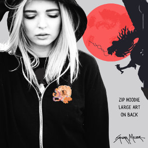 ZIP FRONT HOODIE YEAR OF THE DRAGON - CHOW DOG
