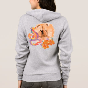 ZIP FRONT HOODIE YEAR OF THE DRAGON no text