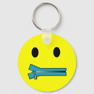 'zip it FACE KEYCHAIN
