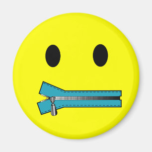 'zip it FACE MAGNET
