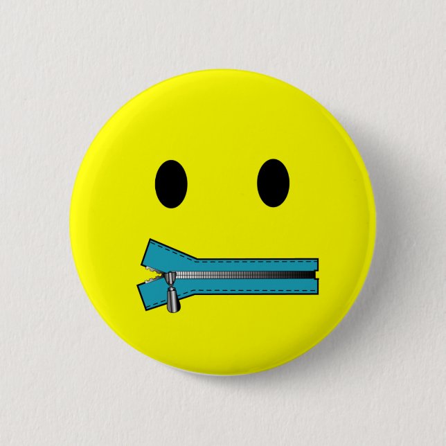 'zip it FACE PIN (Front)
