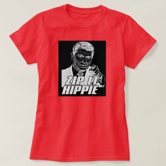 ZIP IT HIPPIE T-Shirt (Design Front)
