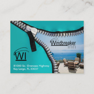Zip It Up Business Card template (hotel)