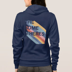 Zip Up Hoodie with Logo on Back