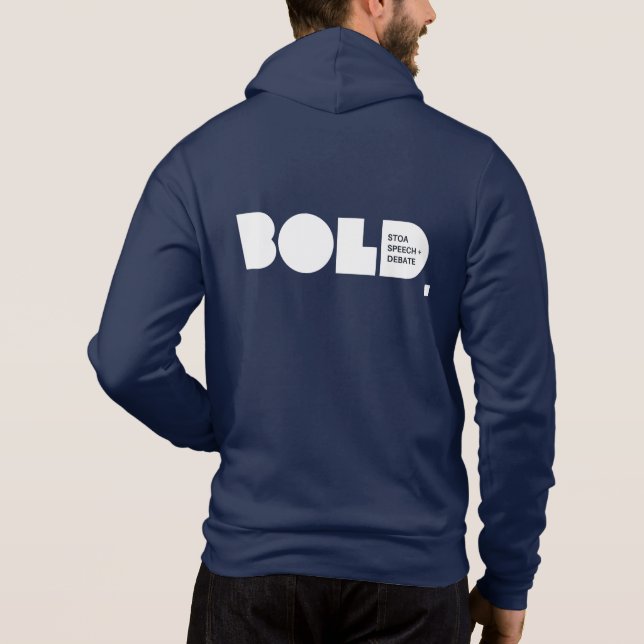 Zip up Stoa Sweatshirt BOLD (Back)