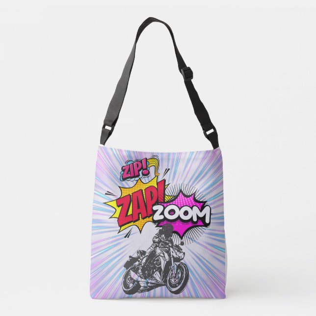 Zip, Zap, Zoom tote bag (Back)