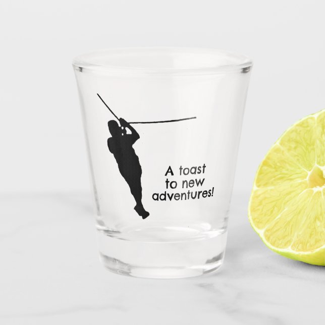 Zipline Adventures Design Shot Glass (Front)