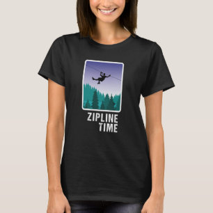 Zipline Instructor Climbing Camping Adventure Zipl T-Shirt