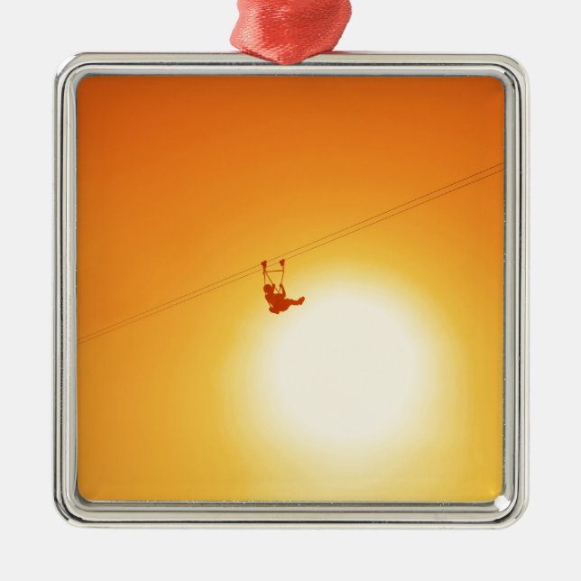 zipline metal tree decoration (Front)