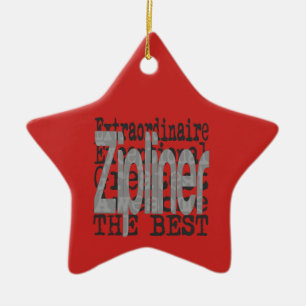 Zipliner Extraordinaire Ceramic Tree Decoration