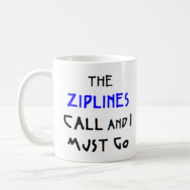 ziplines call coffee mug (Left)