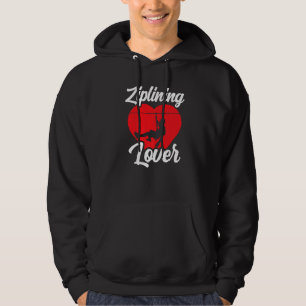 Ziplining Hobby Sports Zipline Sayings Hoodie
