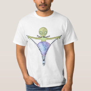 Zipper Alien T-Shirt