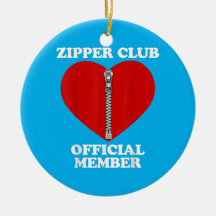 Zipper Club Heart Surgery Recovery Open Heart  Ceramic Tree Decoration