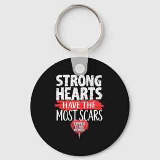 Zipper Club Member Open Heart Surgery Survivor  Key Ring