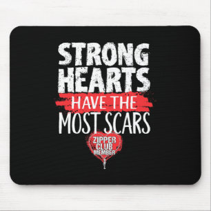 Zipper Club Member Open Heart Surgery Survivor Mouse Mat