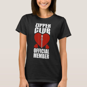 Zipper Club Open Heart Surgery Recovery Survivor M T-Shirt