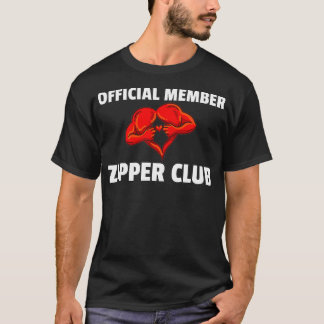 Zipper Club Open Heart Surgery Survivor Gift Bypas T-Shirt