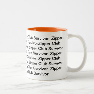 Zipper Club Survivor Two-Tone Coffee Mug