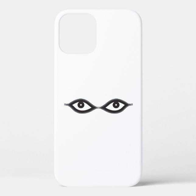 Zipper Eyes Case-Mate iPhone Case (Back)
