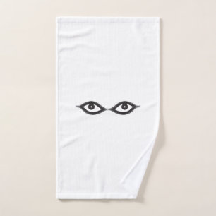 Zipper Eyes Hand Towel