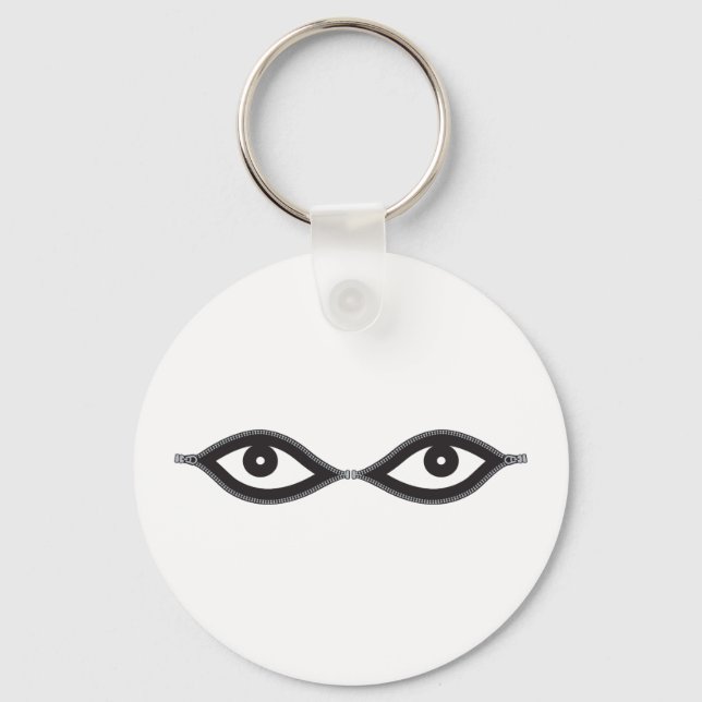 Zipper Eyes Key Ring (Front)