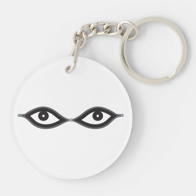 Zipper Eyes Key Ring (Back)
